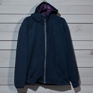 Nike Navy Blue Hooded Down Fill Jacket XXL